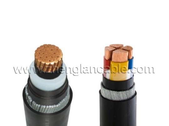 Cu(AL) XLPE SWA PVC LV armored Power Cable