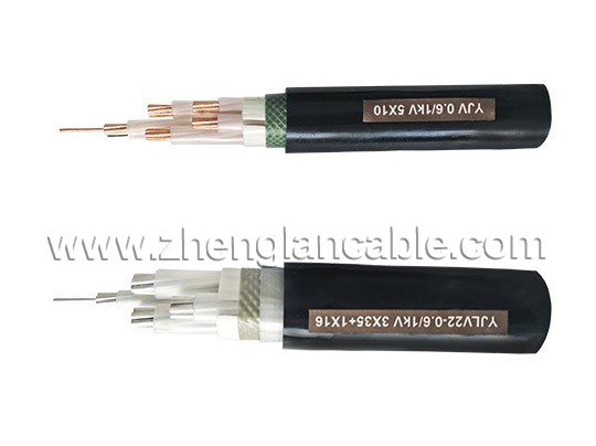 Cu(AL) XLPE SWA PVC LV armored Power Cable